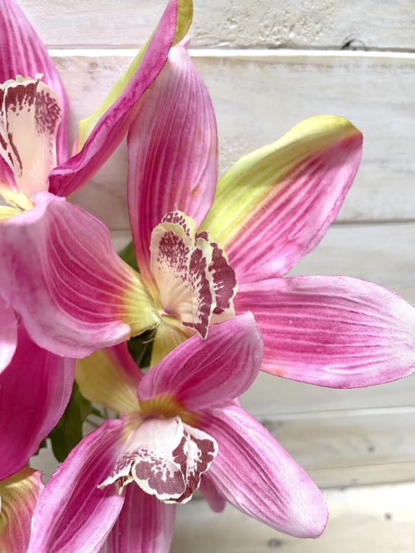Artificial Cymbidium Orchid Bush (Pink)
