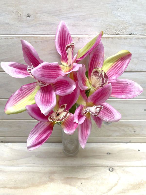 Artificial Cymbidium Orchid Bush (Pink)