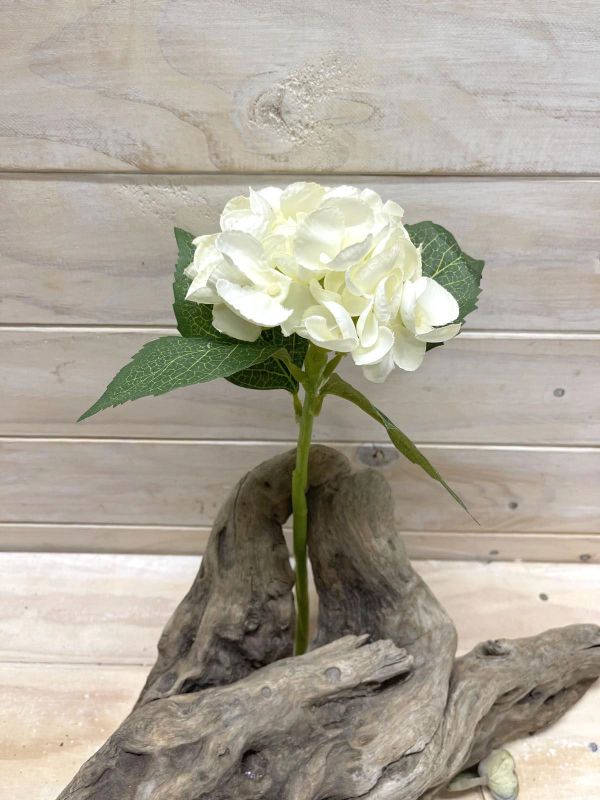 Artificial Hydrangea - Cut Stem (White)
