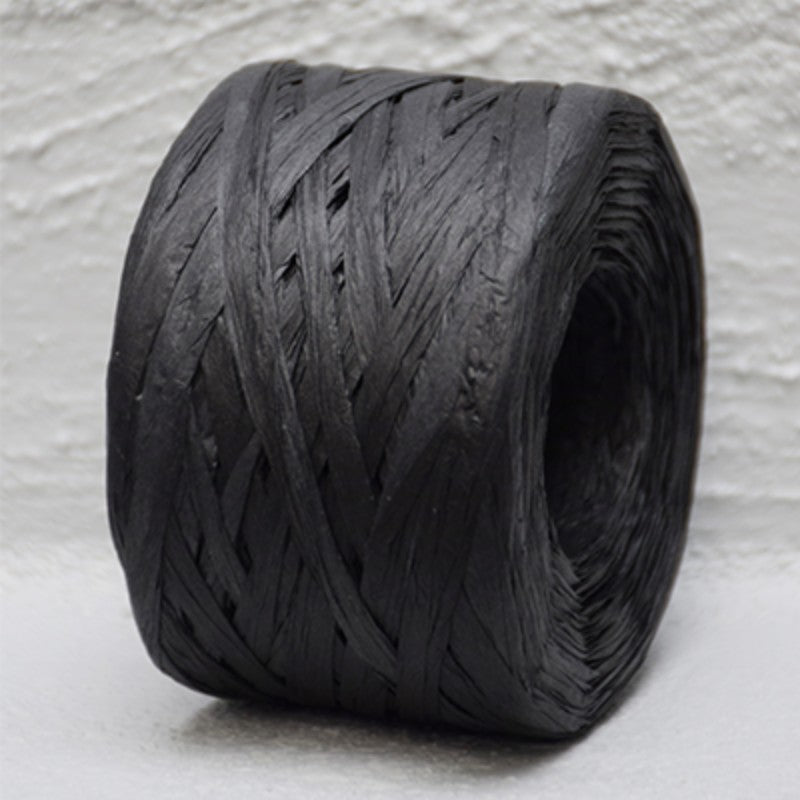 Paper Raffia 4mm x 100mtrs BLACK
