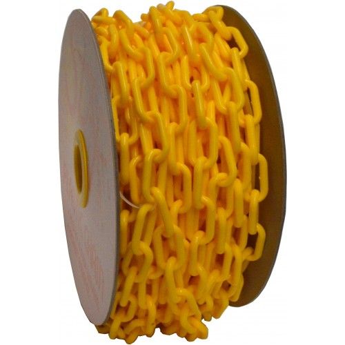 PLASTIC CHAIN - 6mm x 25 metre Reel (Yellow)