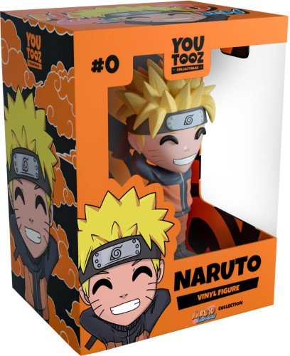 5-inch Youtooz Naruto Uzumaki figurine with vibrant colors, joyful pose, and detailed jumpsuit, perfect for collectors.