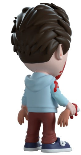 Youtooz vinyl figurine of Hughie and Robin from 'The Boys', featuring Hughie's intense look and chilling hands detail.