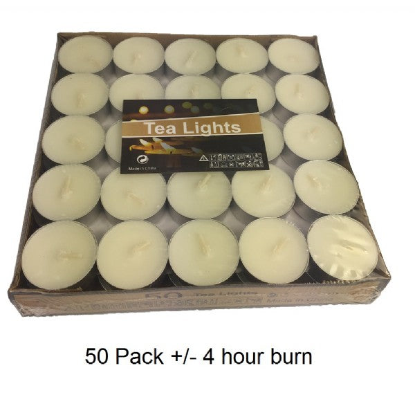 Tealight Candle 50 Pack 4 hr