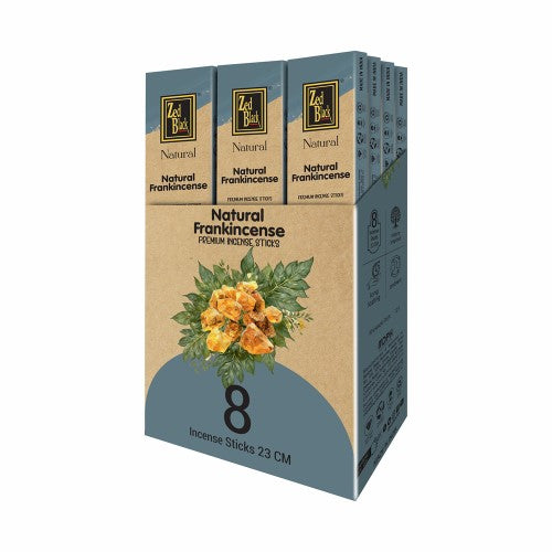 Incense - Zed Black Natural Frankincense Incense (Set of 12)