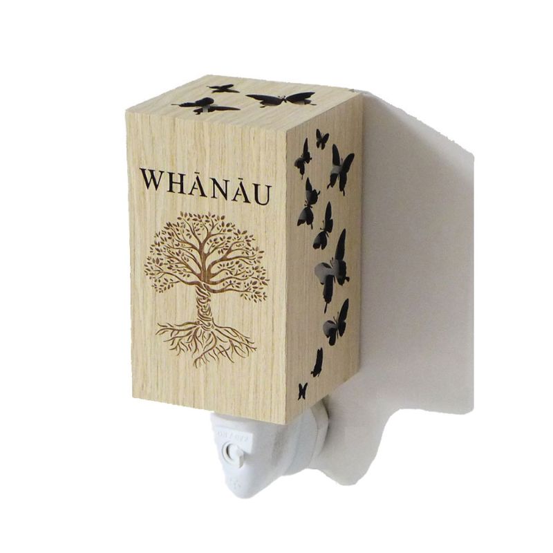 Whanau Wood Grain Plug In Night Light