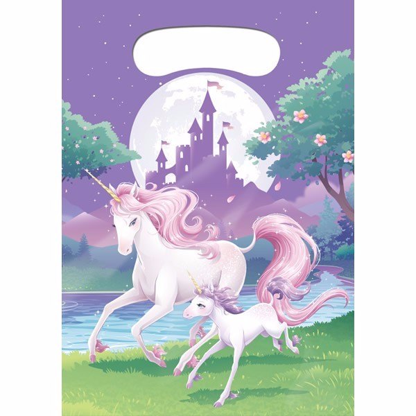 Unicorn Fantasy Loot Bags - Pack of 8
