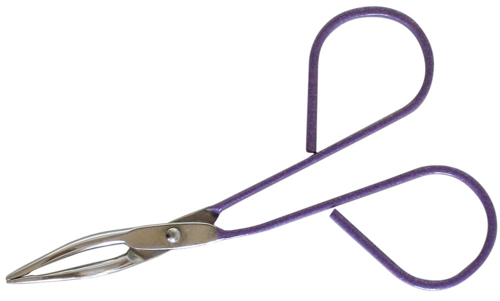 Ergonomic scissor-style tweezers for precise eyebrow shaping, designed for comfort and control.
