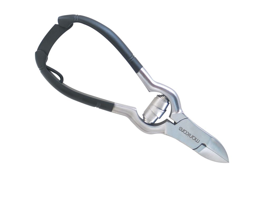 Manicare Chiropody Pliers: 120mm stainless steel tool with barrel spring for precise nail care and effortless trimming.