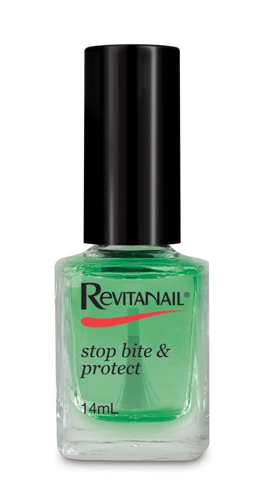 Revitanail Stop Bite & Protect 14ml prevents nail biting with a bitter taste, while strengthening and moisturizing nails.