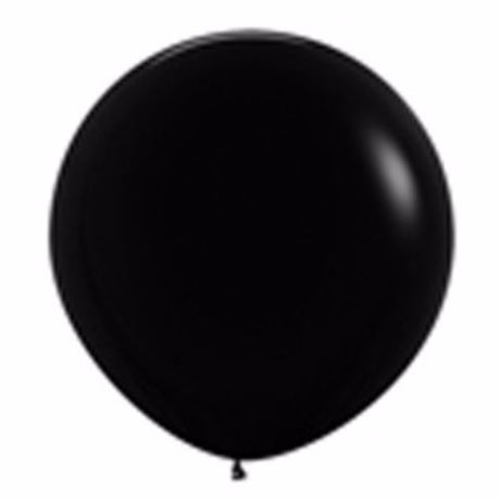 90cm pack of 2 elegant fashion black latex balloons, perfect for classy event decor and celebrations.