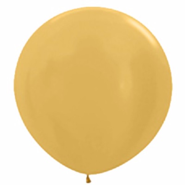 90cm Metallic Pearl Gold Latex Balloons, perfect for elegant celebrations, durable and shiny for any occasion.