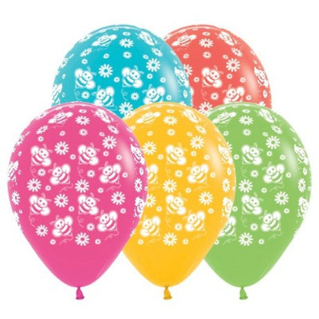 Vibrant 30cm tropical latex balloons in various colors, perfect for parties and celebrations, pack of 25.