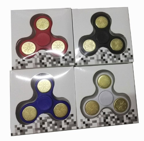 Hand / Fidget Spinner - Box of 24 (Red, White,Black and Blue)