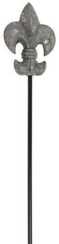 Ornament - Sandstone French Lily Stick - Fleur De Lys