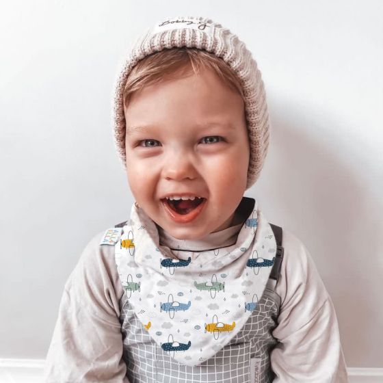 Bandana Bibs 2pk - Hot Air Balloons - All4Ella