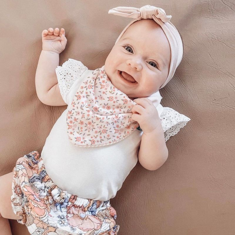 All4Ella Bandana Bibs 2pk - Floral Bouquet