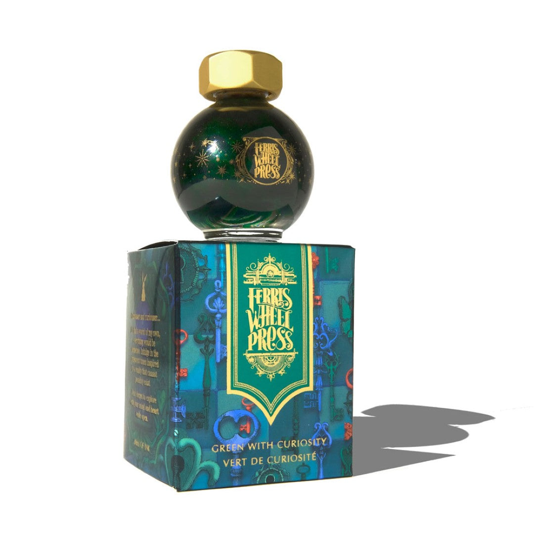 Ferris Wheel Press Fountain Pen Ink Ferritales Green with Curiosity 20ml