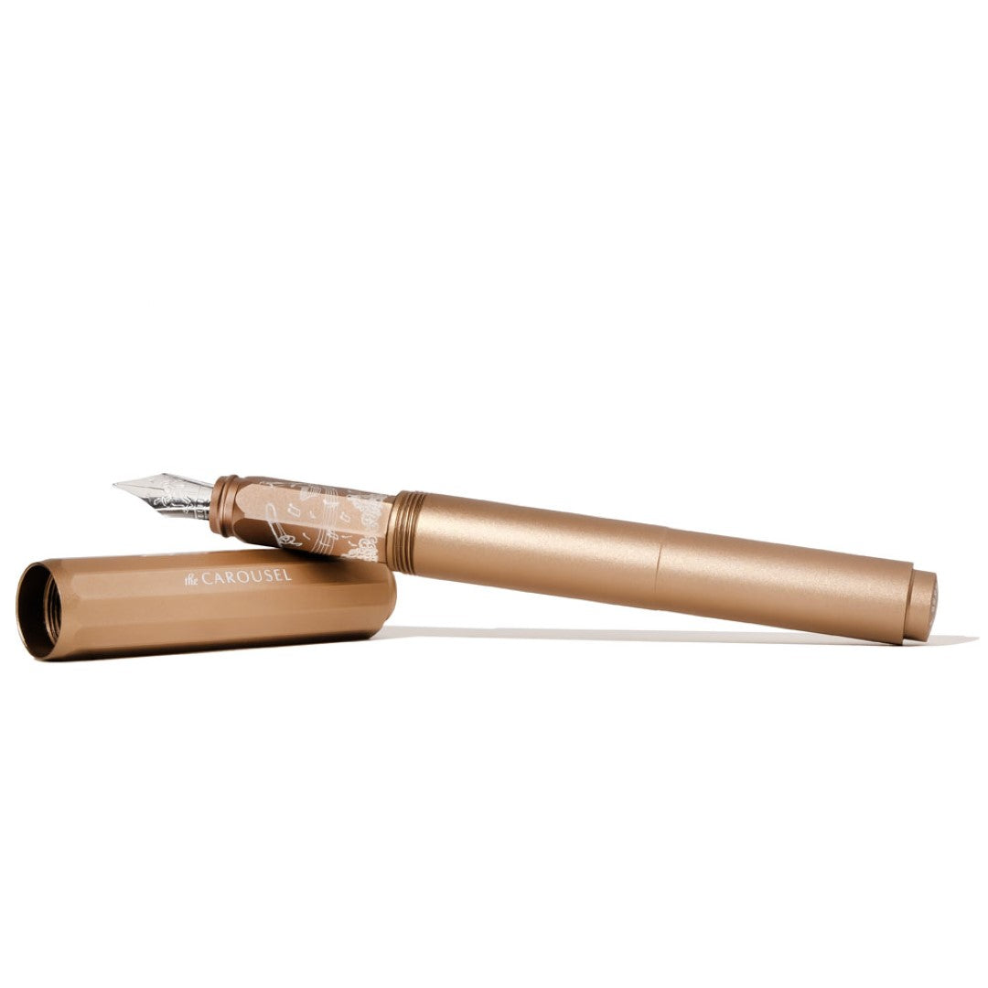 Ferris Wheel Press Fountain Pen Aluminium Carousel Terracotta Canyon Fine