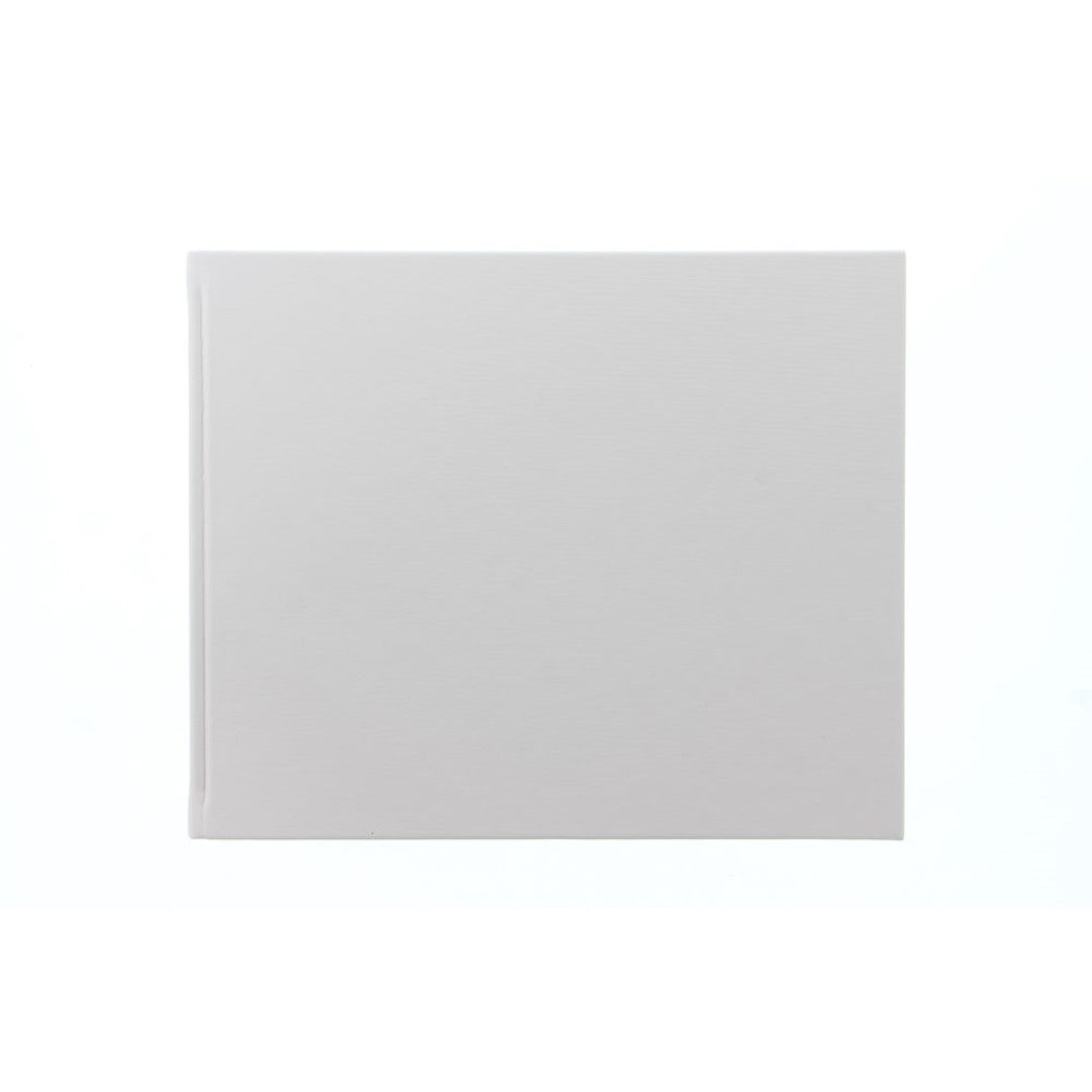 Elegant pastel guest book with 128 pages for preserving memories and messages, featuring a sophisticated silver foil design.