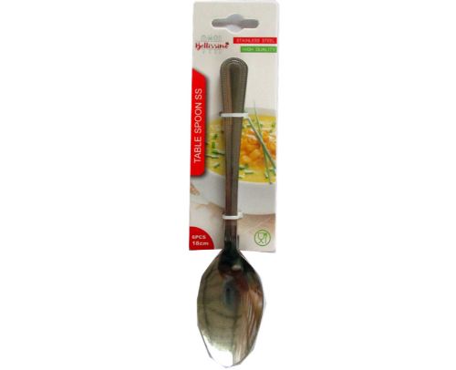 Table Spoon - 6 Piece Stainless Steel (Set Of 12)