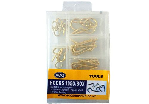 Hardware Hooks (12 Packs)