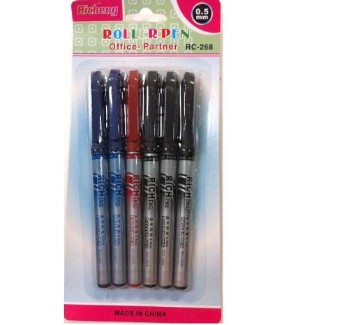 Ink Pen - Black / Blue / Red (4 Packs)
