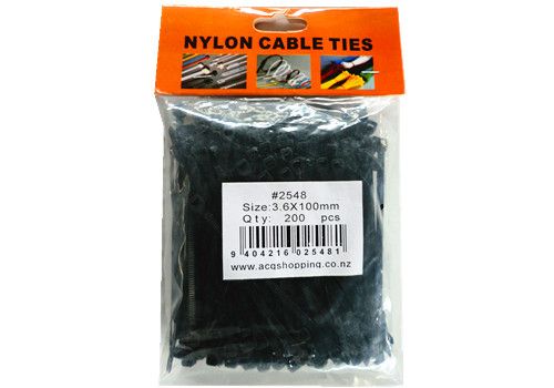Cable Ties 10cm - Black (900pcs)
