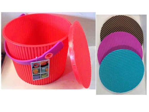 Fishing Bucket 21cm (Set Of 3 Assorted)