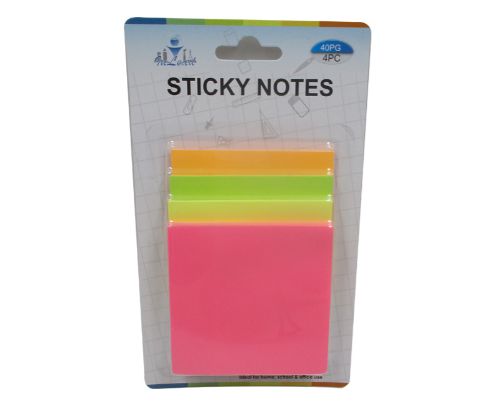 Sticky Notes - 4 Piece Set X 12 Units