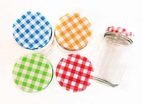 Glass Preserve Jar With Printed Lid X 12 Units
