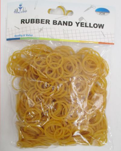 Rubber Band - Yellow 2cm (12 Packs)