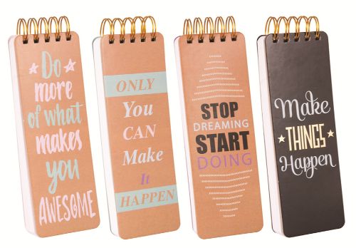 Spiral Memo Jotter Pad (Set Of 6 Assorted)