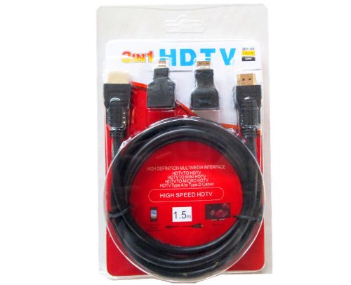 3 In 1 Hdmi Cable (1.5m)