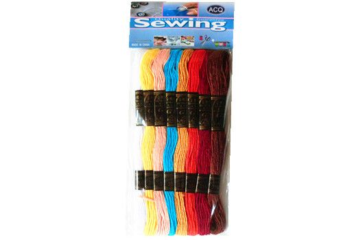Embroidery Threads Pk8