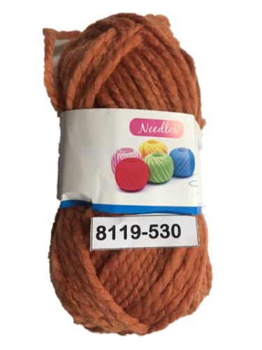 Thick Polyester Knitting Yarn - 100g (Peach) - Set Of 6