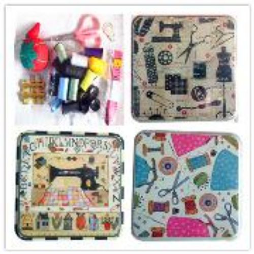 Sewing Set In Tin (Set Of 2)