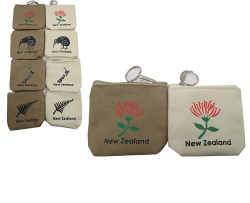 Coin Bag With Keychain - Nz Patterns