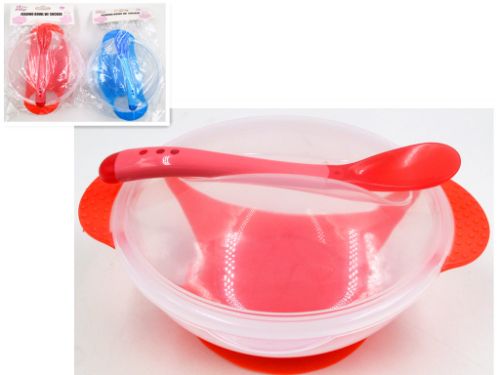 Feeding Bowl With Sucker - 4 X 16cm (Set Of 3 Assorted)