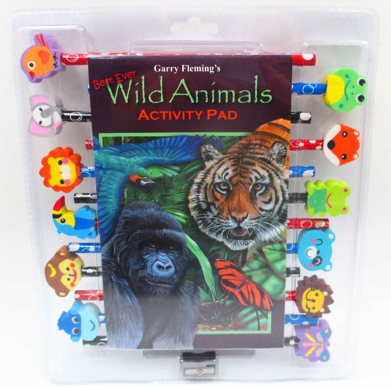 PENCILS 12PCS DRAWING BOOK - Animals (6 Packs)