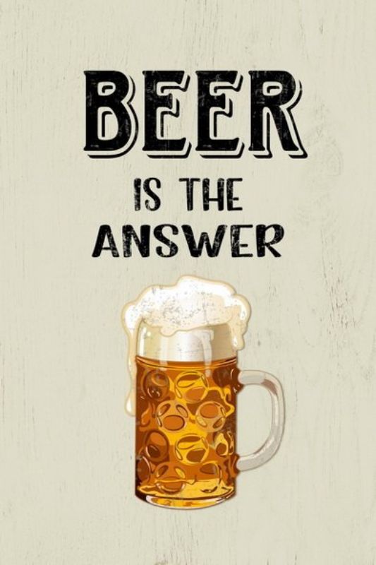 Wall Art on MDF - Beer (40 x 60cm)