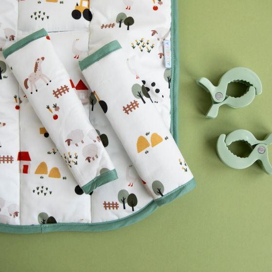 Harness Covers & Pram Pegs - Country Farm - All4Ella