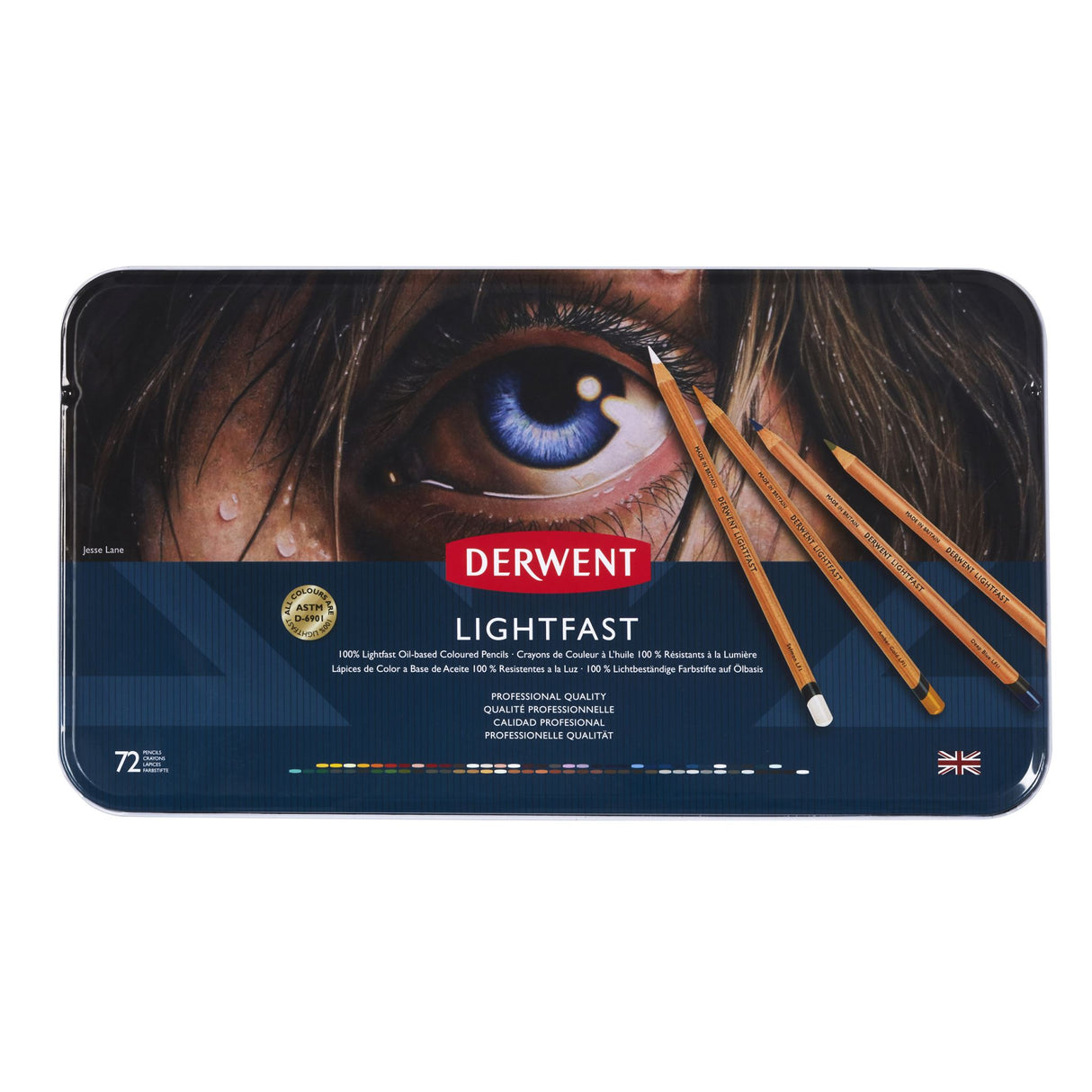 DERWENT LIGHTFAST PENCIL TIN 72
