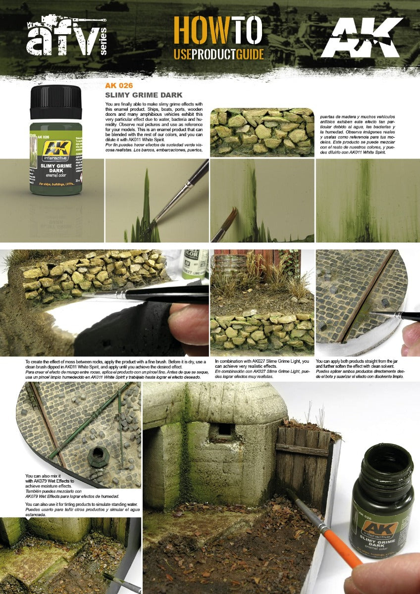 AK Interactive - Weathering Products - Slimy Grime Dark 35ml