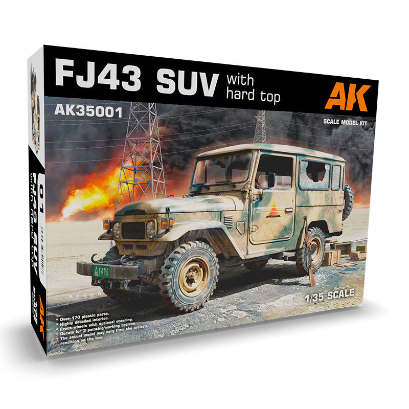AK Interactive - Scale Models - Fj43 Suv With Hard Top - Miniature Terrain