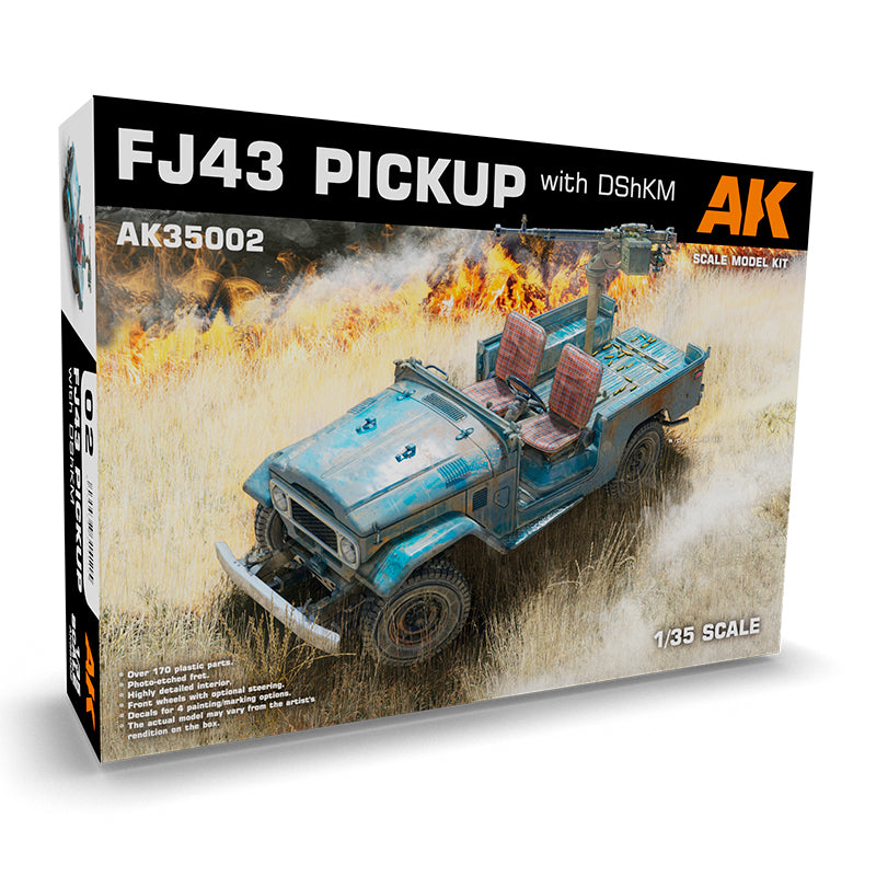 AK Interactive - Scale Models - Fj43 Pickup With Dshkm - Miniature Terrain