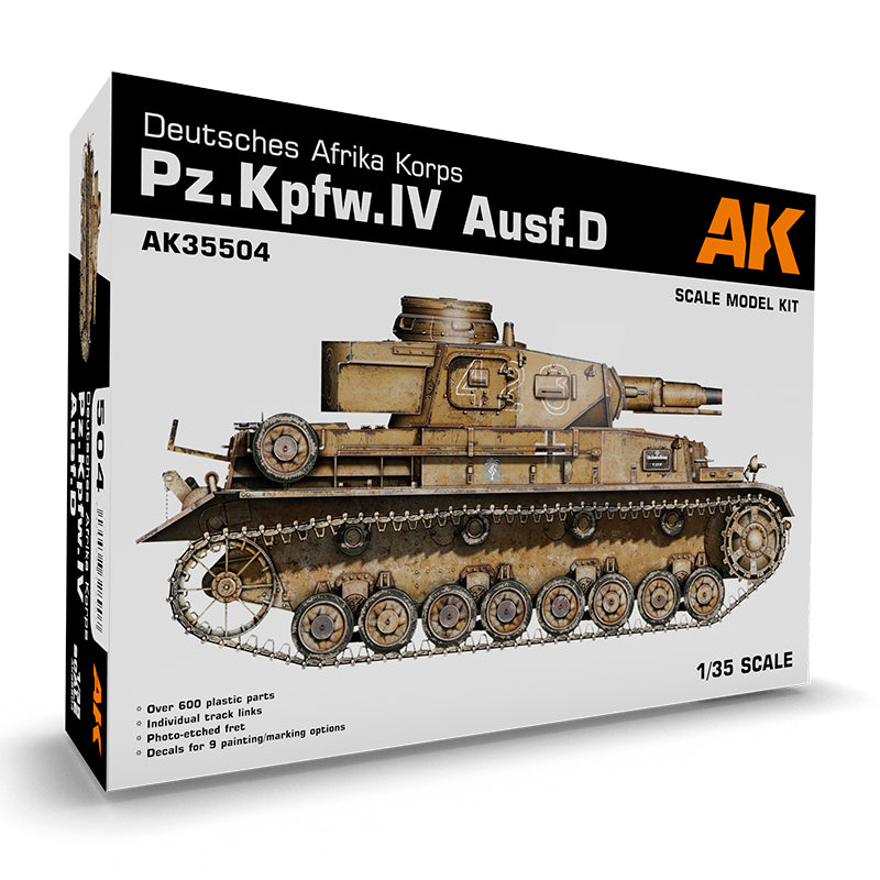 AK Interactive - Scale Models - Pz.Kpfw.Iv Ausf.D Deutsche Afrkia Korps
