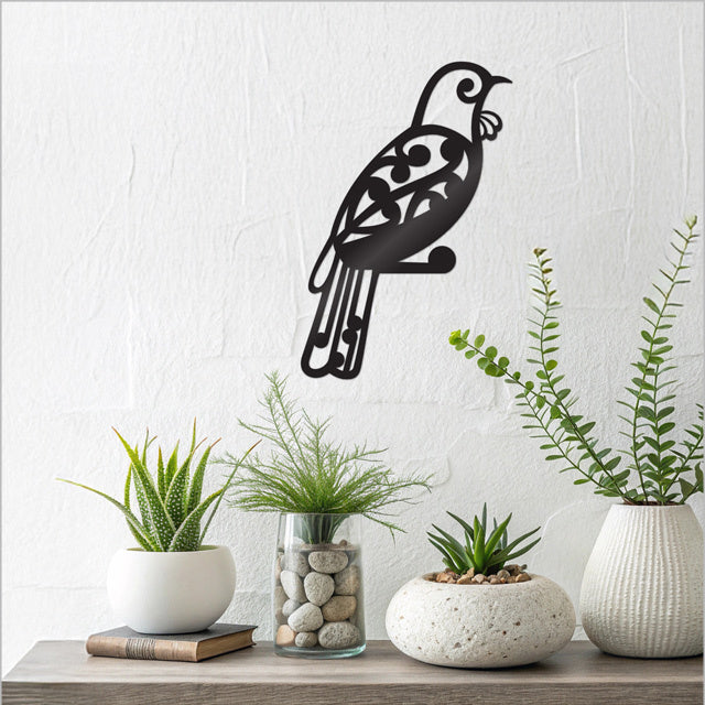 Wall Art - Koru Collection Tui Birds + Bees + Butterflies (Black ACM)