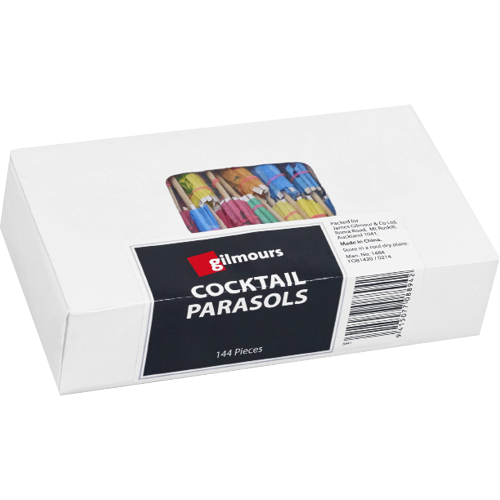 Gilmours Cocktail Parasols 144pk