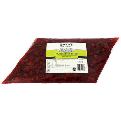 Barker's Strawberry Patisserie Filling 1.25kg